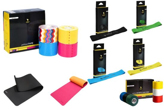 yellow SPORT, Teipi, yoga, pretestibas gumijas, fizioterapija