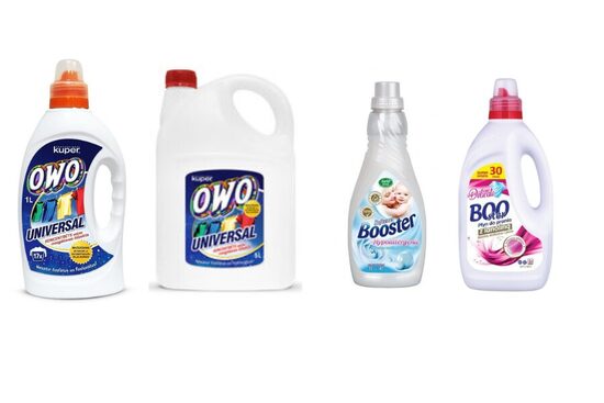 Veļas mazgāšanas līdzekļi un mīkstinātāji