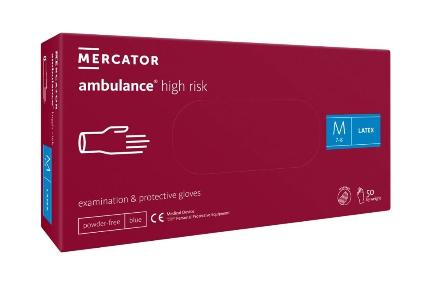 Lateksa cimdi AMBULANCE HIGH RISK