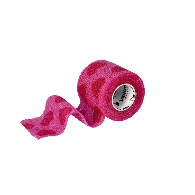 Quick bandage! yellowBAND Self-adhesive cohesive bandage pink hearts, 5cm x 4.5m