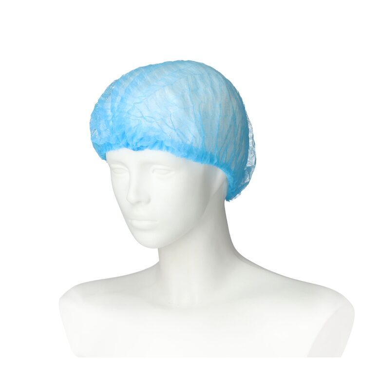 Nurse's Cap Clip Type, Non-woven, Non-sterile, Blue