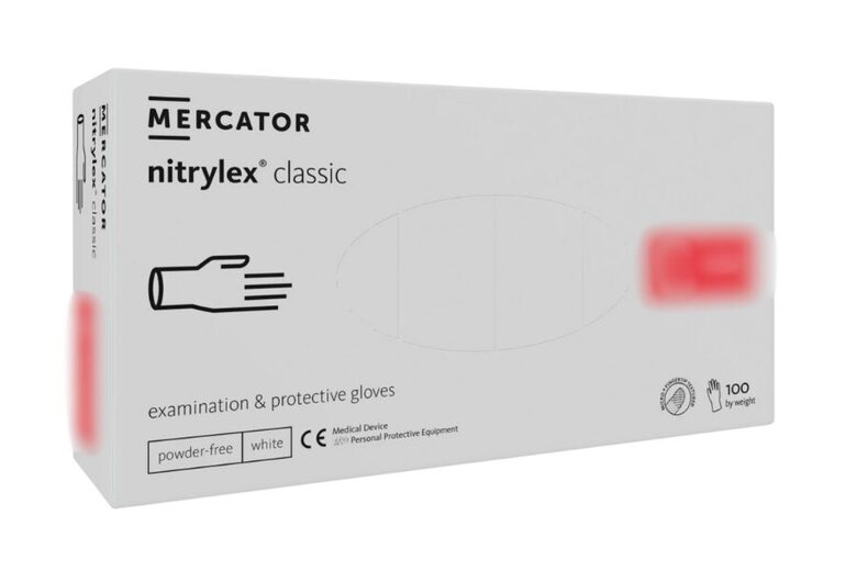 MERCATOR nitrylex classic white 100 pcs/box