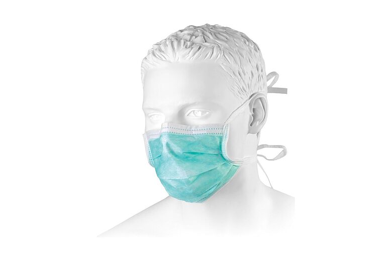 BETAtex medicīniskā maska, sienama, 3 slāņu, II tips, zaļa, 50 gab.