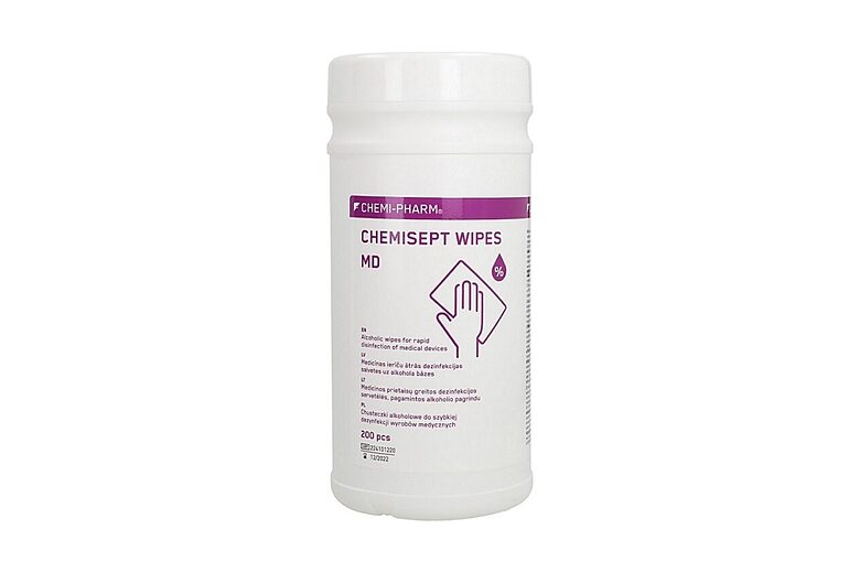 CHEMISEPT WIPES MD — dezinfekcijas salvetes virsmu ātrai dezinfekcijai N200