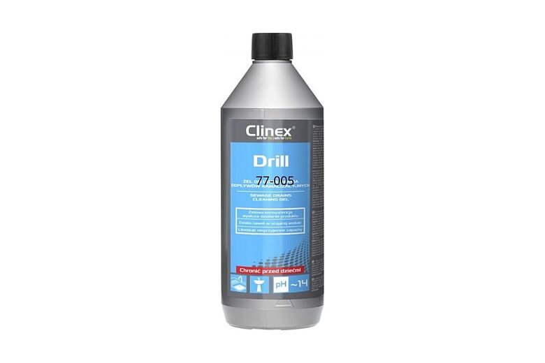 Kanalizācijas cauruļu tīrīšanas gēls CLINEX DRILL 1000ml