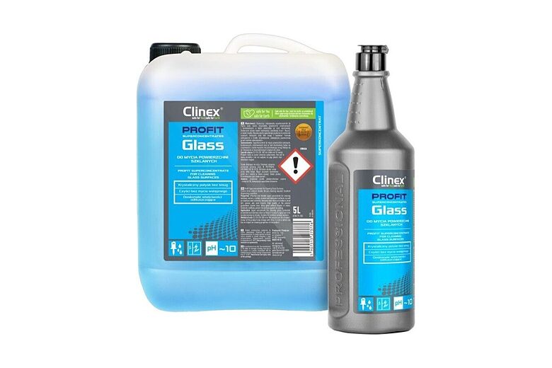 CLINEX PROFIT Glass — augsti koncentrēts stikla virsmu tīrīšanas līdzeklis