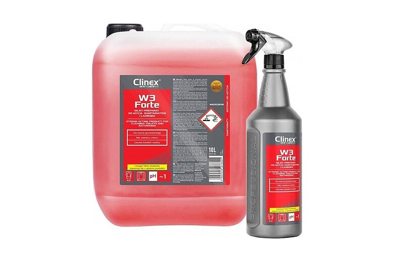CLINEX W3 Forte — strong sanitary and bathroom cleaner