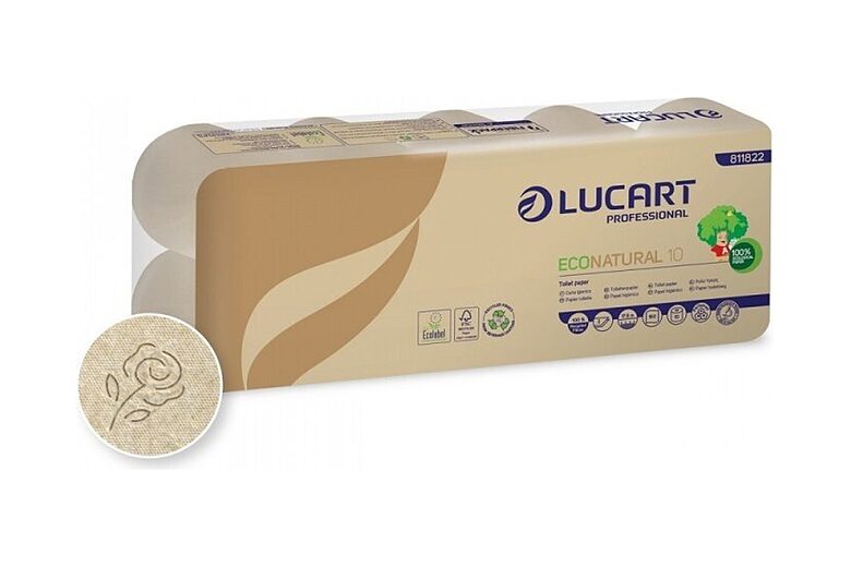 Econatural tualetes papīrs 2 kārtas, 180 loksnes, Fiberpack®, bešs