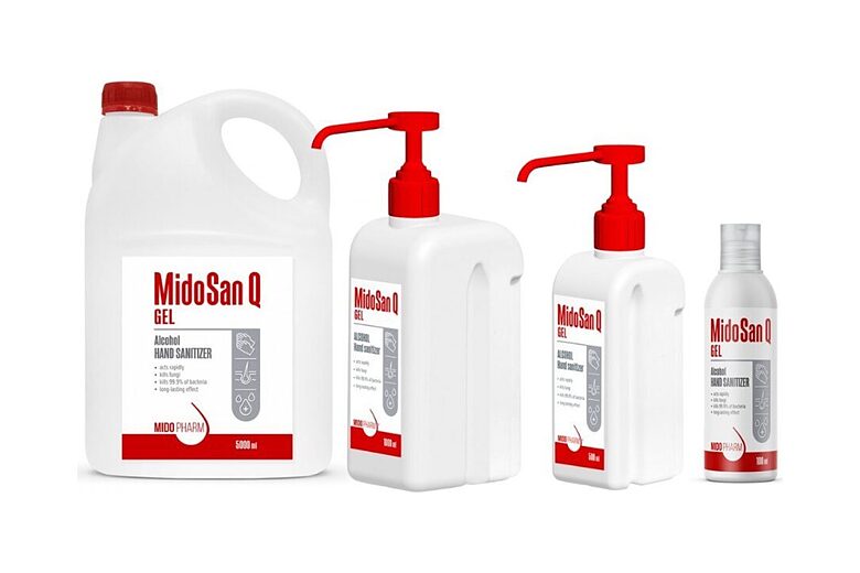 MidoSan Q GEL — higiēnisks un ķirurģisks roku dezinfekcijas gēls