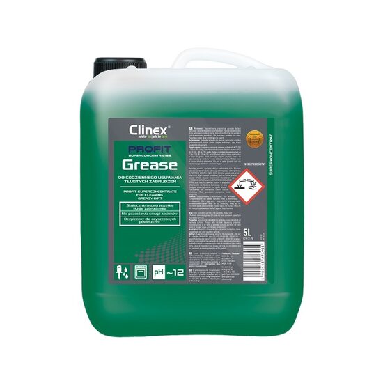 CLINEX PROFIT Grease, 5 L - augsti koncentrēts virsmu attaukojošs līdzeklis
