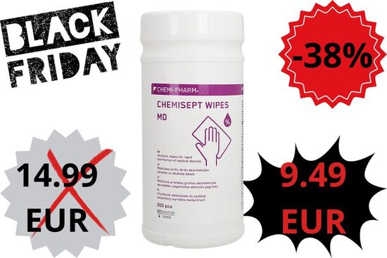 Dezinfekcijas salvetes Chemisept wipes MD N200