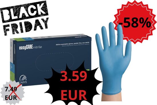 Nitrile gloves Easy care | powder-free blue, N100