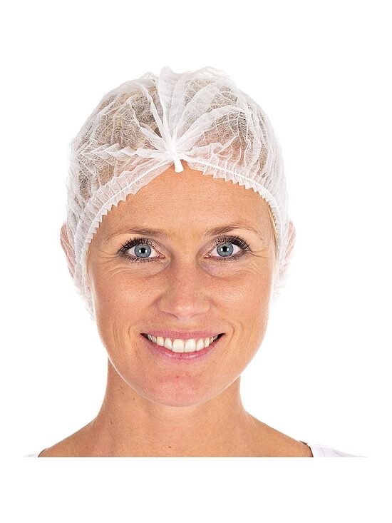 Mob caps Light | PP, white, diameter 60 cm, 100 pcs