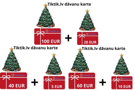 Tiktik.lv Gift Card + Bonus