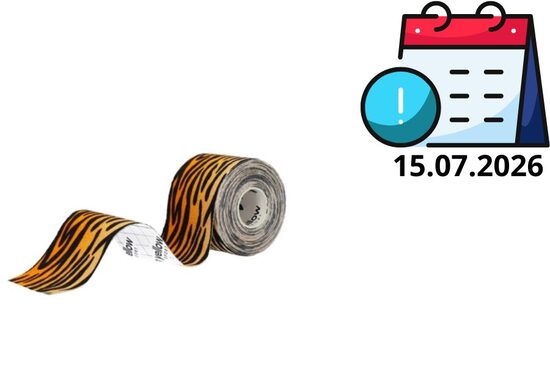 Īsi termiņi, lētāk! 5cm. X 5 M. daudzgkrasains kinezioloģiskais teips -yellowTAPE - kinesiotape