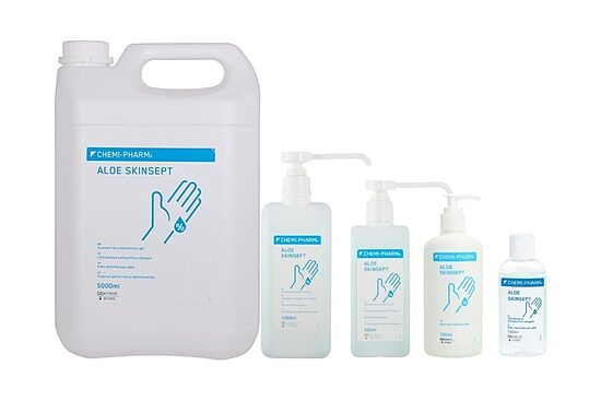 ALOE SKINSEPT — alvejas roku dezinfekcijas gēls