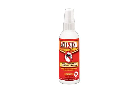 ANTI ZIKA Original Formula — odu un ērču atbaidīšanas līdzeklis (DEET 7%), 100 ml