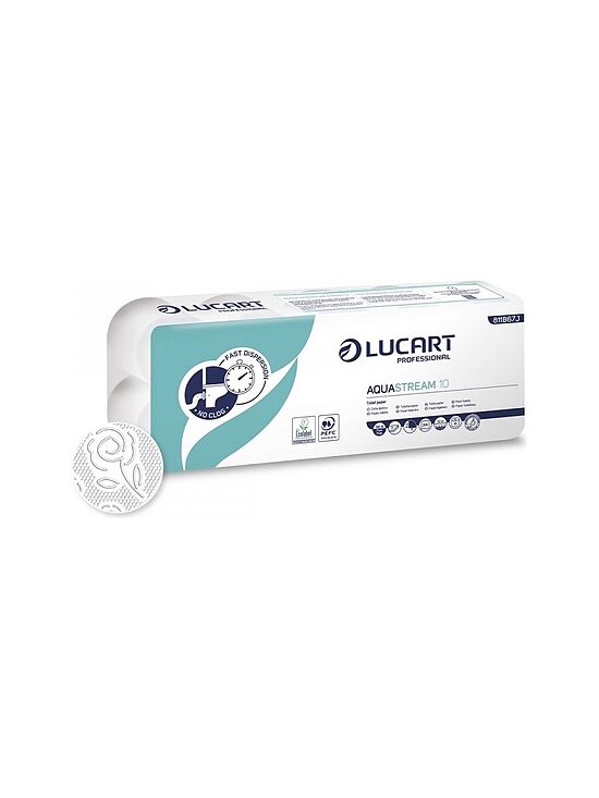 AQUASTREAM 10 — ātri šķīstošs divkārtu tualetes papīrs