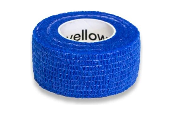 Ātrais plāksteris! Elastīgā saite yellowBAND Pašpielīpošs pārsējs zils, 2,5cm x 4,5m