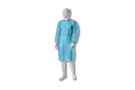BETAtex izolācijas halāts ar elastīgām aprocēm, neausts 20 g/m², nesterils, zils, XL, 10 gab.