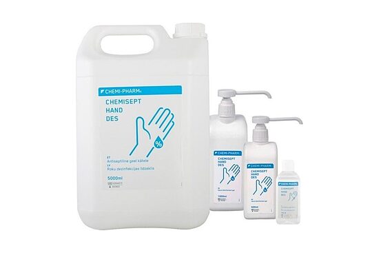 CHEMISEPT HAND DES — spirta bāzes roku dezinfekcijas gēls