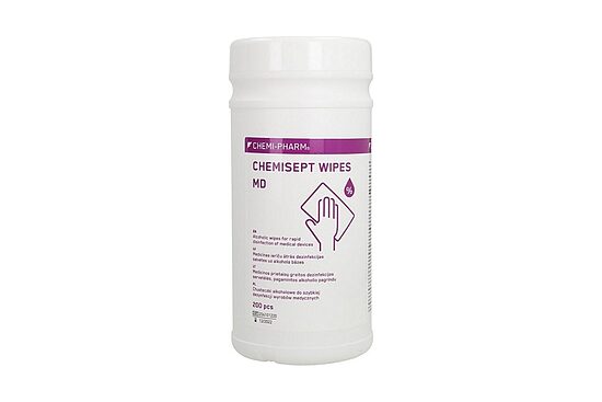 CHEMISEPT WIPES MD — dezinfekcijas salvetes virsmu ātrai dezinfekcijai N200