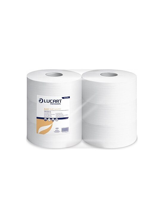 EASY 640 WHITE — vienkārtas tualetes papīrs JUMBO ruļļos