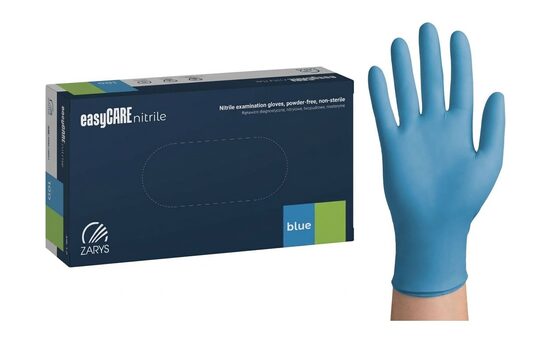 Nitrile gloves, powder-free «Easy CARE», blue, N100