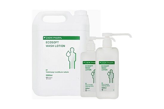ECOSOFT WASH LOTION Sensitive — maigas šķidrās ziepes jutīgai ādai