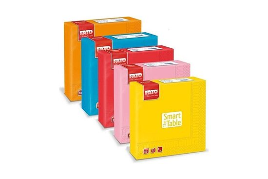 FATO 38 × 38 cm — coloured 2-ply table napkins