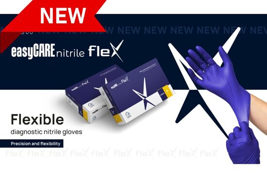 Kobalt zili, ekstra staipīgi easyCARE nitrile flex, N100