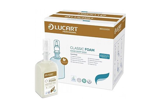 Lucart IDENTITY CLASSIC FOAM HAND SOAP 1000 — putu ziepes ar mandeļu eļļu