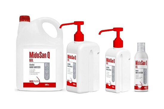 MidoSan Q GEL — higiēnisks un ķirurģisks roku dezinfekcijas gēls