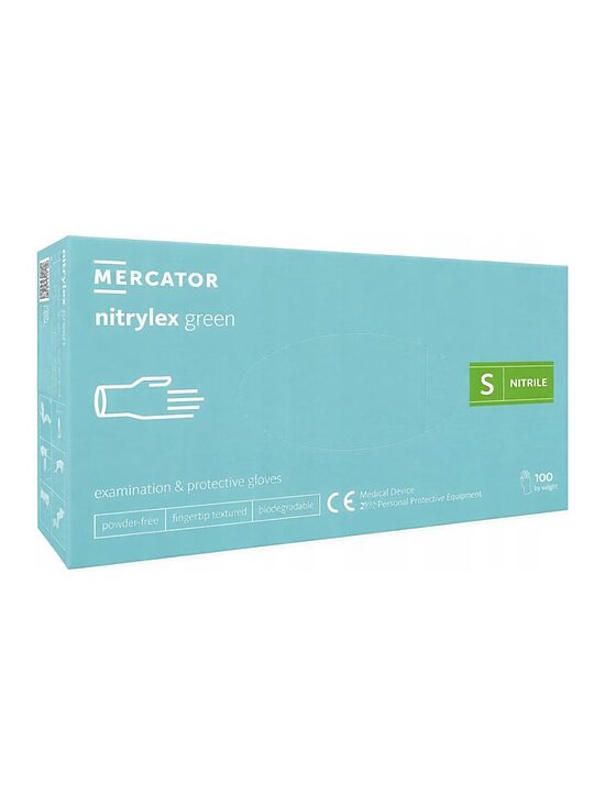 nitrylex green N100 — biosadalāmi zaļi nitrila cimdi