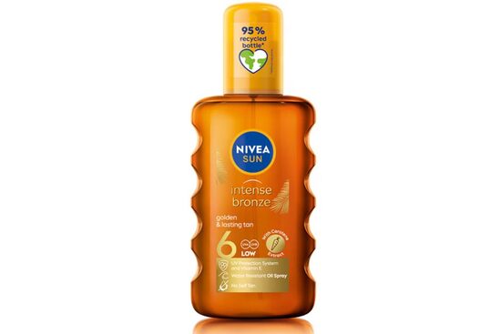 NIVEA SUN Intense Bronze SPF6 izsmidzināma eļļa aizsardzībai pret sauli ar karotīna ekstraktu un E vitamīnu, 200ml