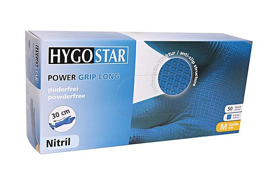 Pagarināti nitrila cimdi "POWER GRIP LONG"