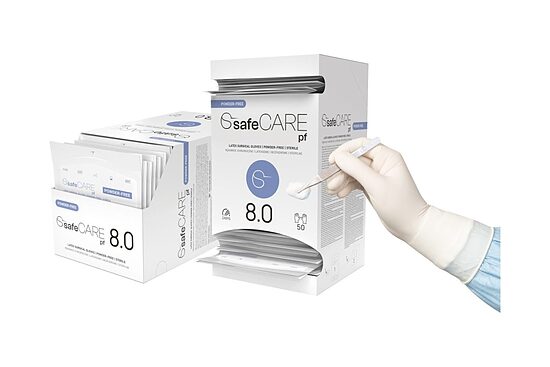 safeCARE pf - surgical gloves latex, powder-free, sterile