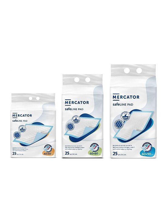 MERCATOR safeLINE® PAD — vienreizlietojams uzsūcošs aizsargpalags