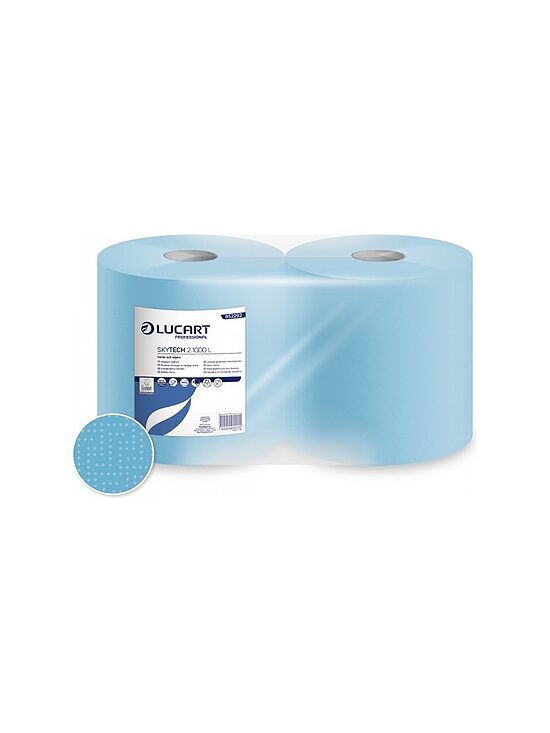 SKYTECH 2.1000 L — divkārtu industriālie papīra dvieļi rullī (2 ruļļi)
