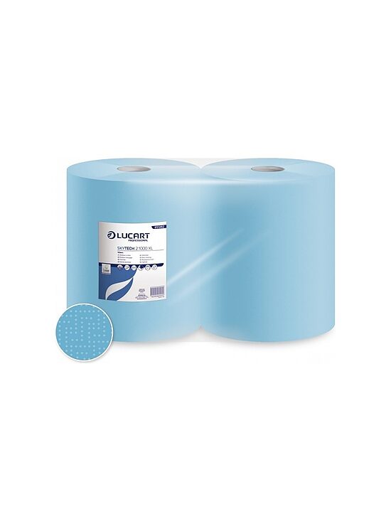 SKYTECH 2.1000 XL — divkārtu industriālie papīra dvieļi rullī (2 ruļļi)
