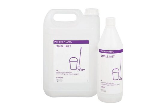 Konecentrāts. Smakas iznīcinošs skābi saturošs dezinfekcijas līdzeklis virsmām SMELL NET MD