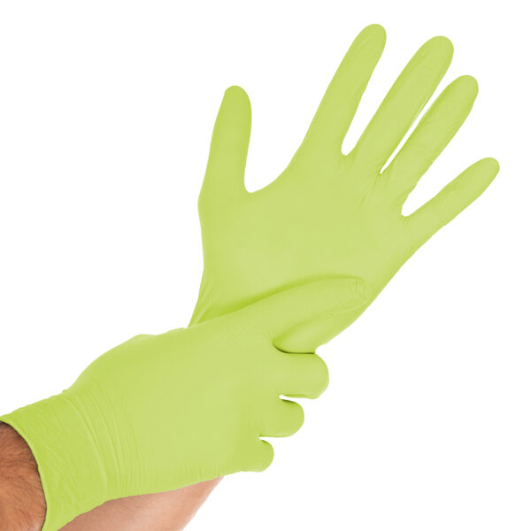 Nitrile gloves Safe Light | powder-free green, N100