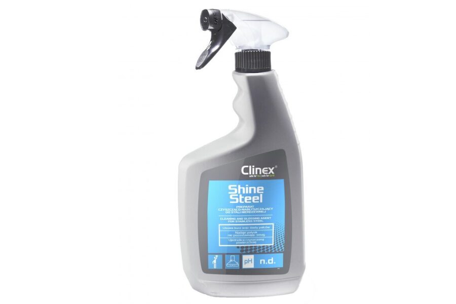 Nerūsējoša tērauda virsmu tīrīšanas un pulēšanas līdzeklis  CLINEX SHINE STEEL 650ml