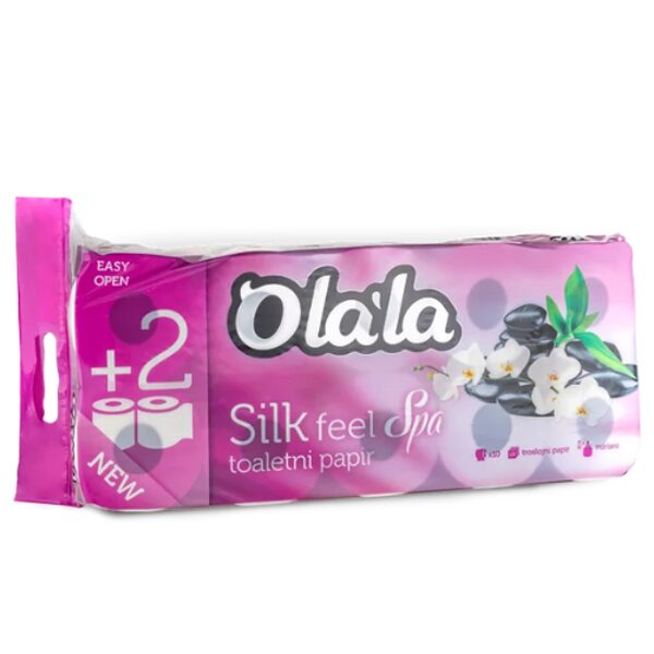 OLALA Silk fee spa tualetes papīŗs 10 Ruļļi, 3 kārtas