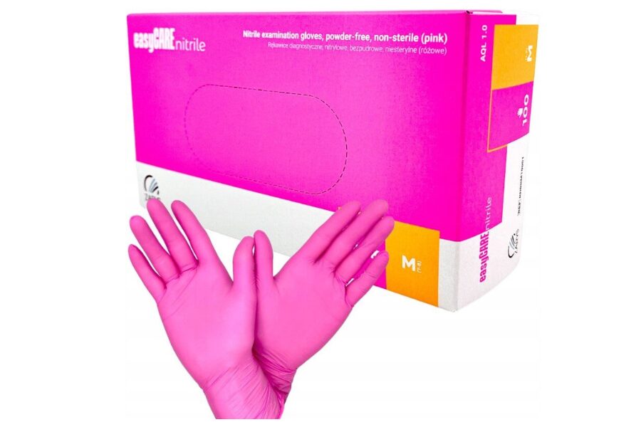 Nitrile gloves Easy care | powder-free pink, N100