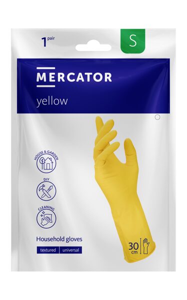 MERCATOR yellow N2 Lateksa cimdi