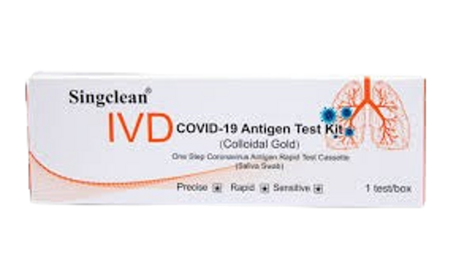  Antigēna COVID-19 Ātrais Tests (SIEKALU kociņš/ tampons) Derīguma termiņš 01.12.2025, SingClean  N1