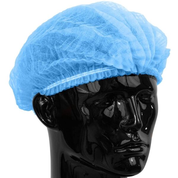 Vienreizlietojamās gofrētās cepurītes , zila,  N100